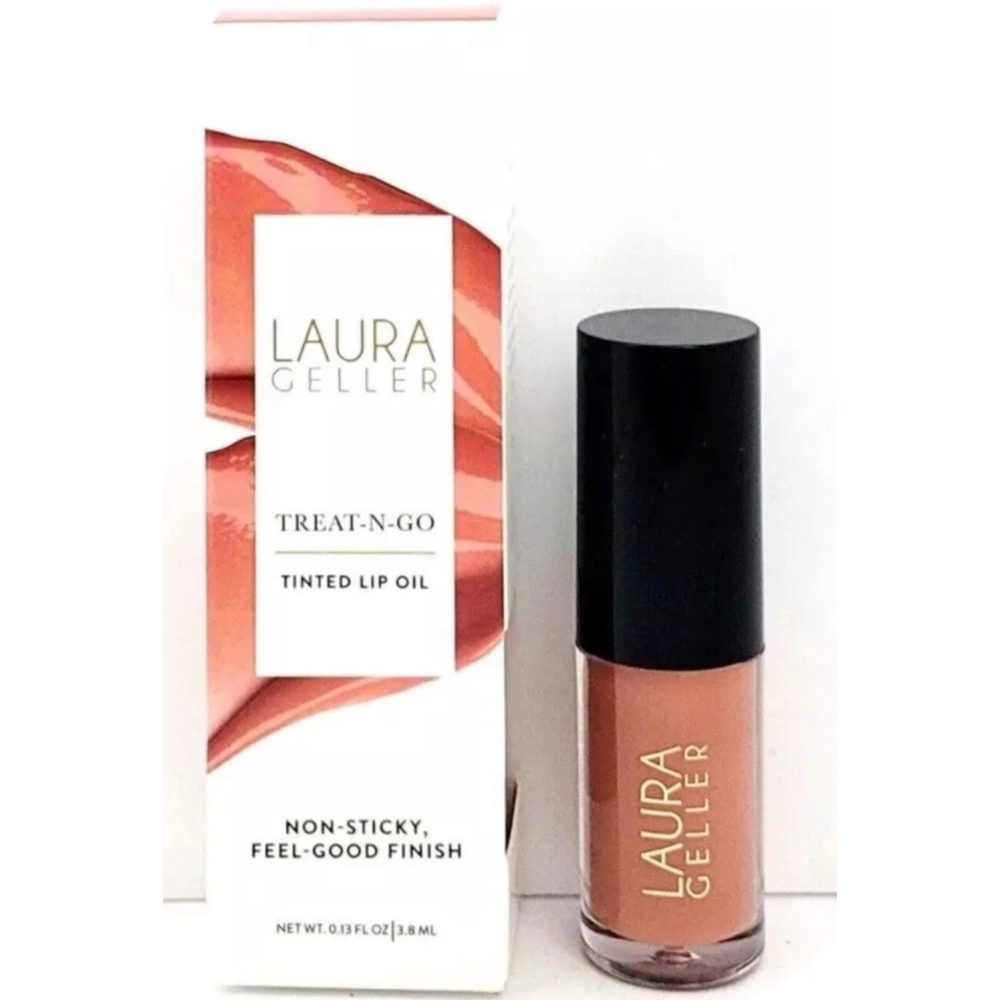 Laura Geller Treat-N-Go Tinted Lip Oil- Crunch Time, 3.8ml  (NEW IN BOX)